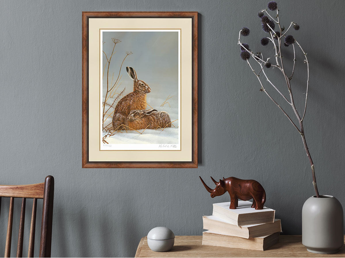 Hare paintings through the seasons