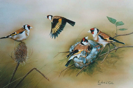 How a flock of rare birds spotted on the school run inspired plans for a painting