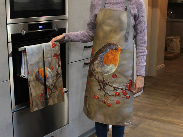 Robin Apron & 2 Tea Towel Set | 100% Heavyweight Cotton