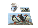 1000X750-Puffin-Placemat,-Coaster,-Mug-On-White-