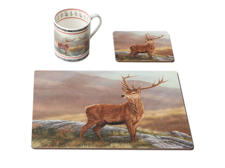 1000X750-Red-Stag-Placemat,-Coaster,-Mug-On-White