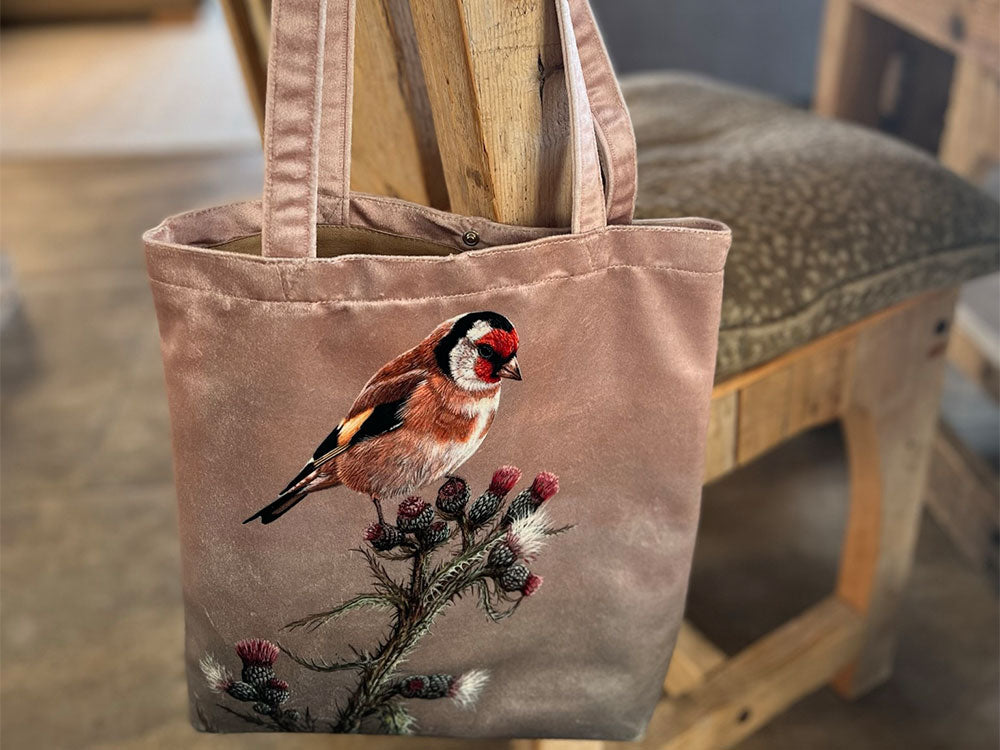 Goldfinch | Luxury Velvet Tote Bag