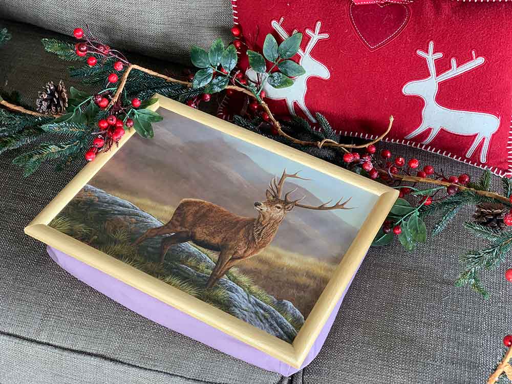 Red Stag Laptray  | Luxury Bean Bag Cushioning