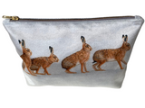 Hares | Luxury Velvet Cosmetic Bag