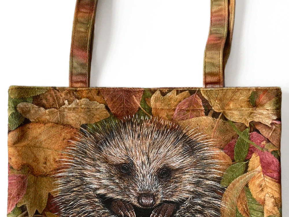 Hedgehog | Luxury Velvet Tote Bag