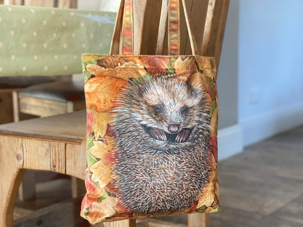 Hedgehog | Luxury Velvet Tote Bag