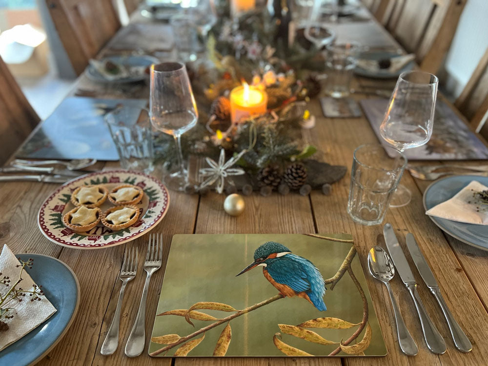 Kingfisher Placemat | Luxury Tablemat