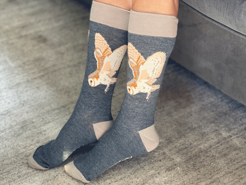 Barn owl | Luxury socks