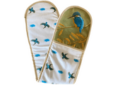 Kingfisher Double Oven Glove & Apron Set | 100% Heavyweight Cotton