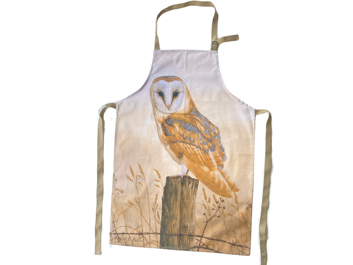 Barn Owl Double Oven Glove & Apron Set | 100% Heavyweight Cotton