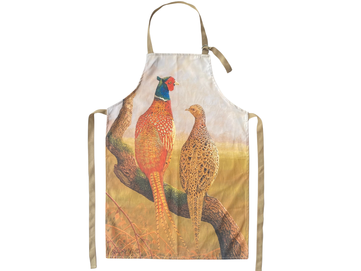 Courting Pheasants Apron | 100% Heavyweight Cotton