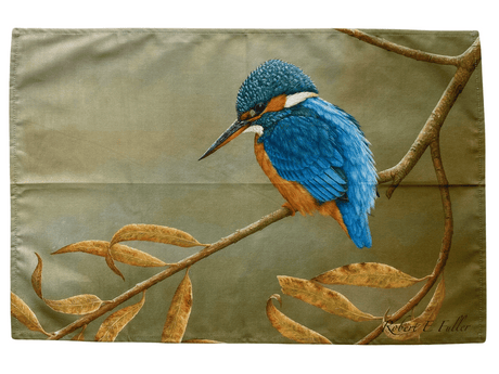 Kingfisher tea towel