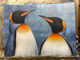 Two king penguins | Original Painting