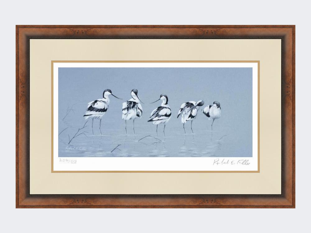 Avocets-Print-Small-Walnut-Burr