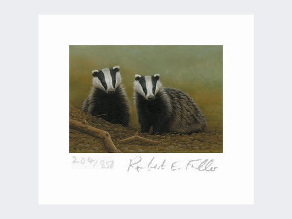 Badger Two of a Kind | Limited Edition Art Print