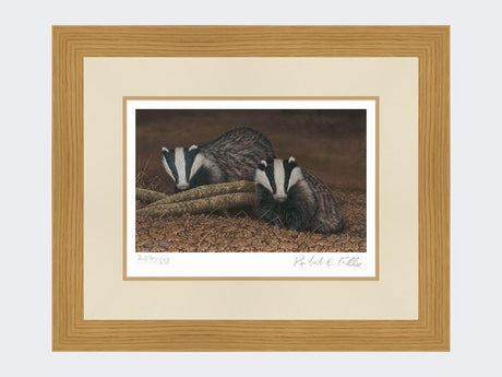 Badger-on-Night-Watch-Print-Light-Oak