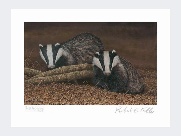 Badger on Night Watch | Limited Edition Art Print