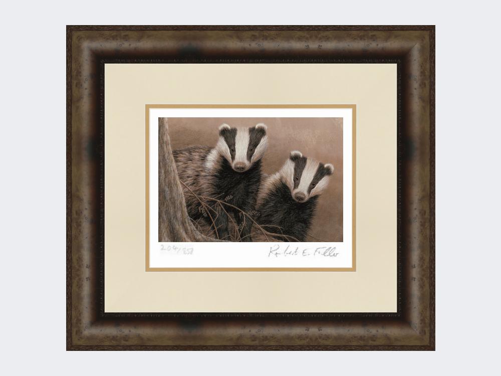 Badgers-at-Twilight-Print-Medium-Dark-Grey-Burr