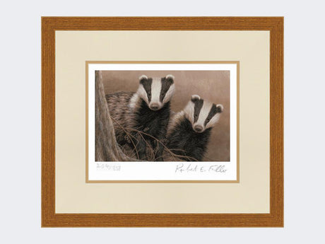 Badgers-at-Twilight-Print-Rustic-Country