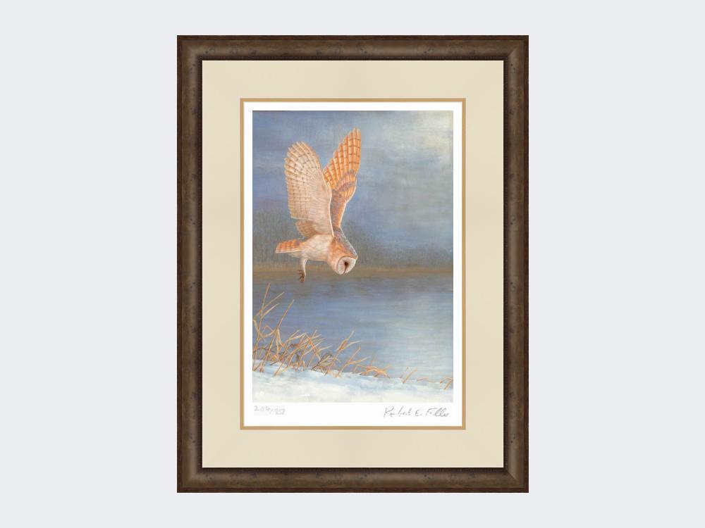 Barn-Owl-On-Silent-Wings-Print-Small-Dark-Grey-Burr