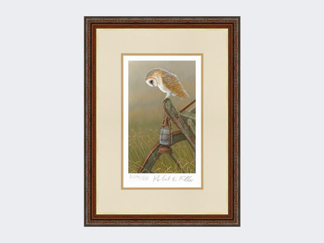 Barn-Owl-on Cart-Limited-Edition-Print-Harvest-Twist