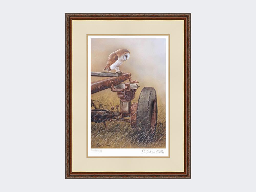 Barn-Owl-on-Trailer-Print-Harvest-Twist