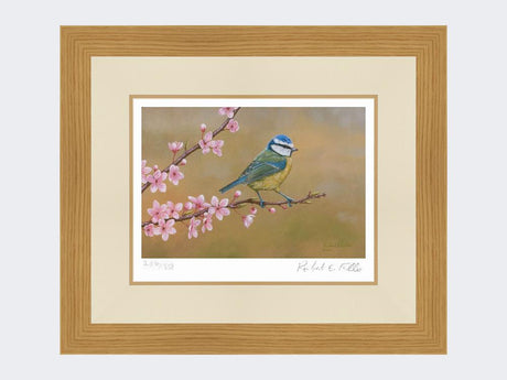 Blue-Tit-on-Cherry-Blossom-Print-Light-Oak