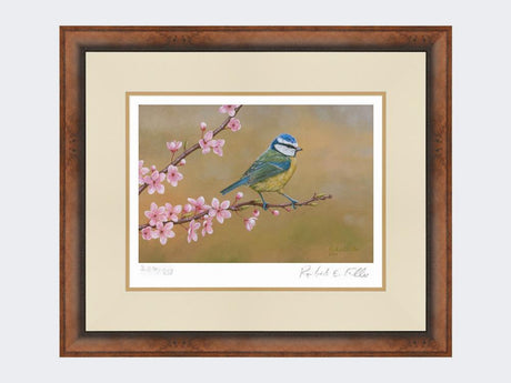 Blue-Tit-on-Cherry-Blossom-Print-Small-Walnut-Burr