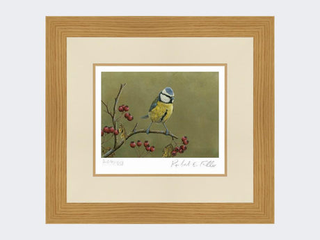 Blue-Tit-on-Lookout-Print-Light-Oak