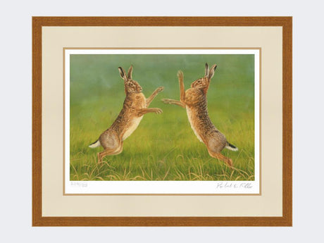 Boxing-Hares-Print-Rustic-Country