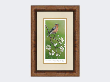 Chaffinch-on-Blackthorn-Print-Medium-Walnut-Burr