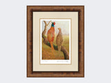 Courting-Pheasants-Limited-Edition-Print-Medium-Walnut-Burr