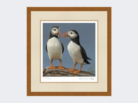 Courting-Puffins-Limited-Edition-Print-Rustic-Country