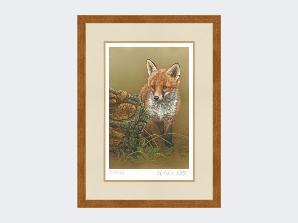 Curious-Fox-Cub-Print-Rustic-Country