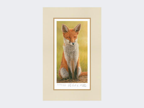 Fox-Cub-Print-Mounted-Print-Only