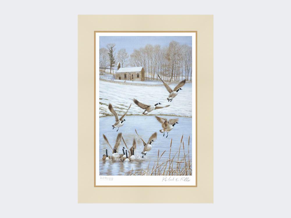 Givendale-Geese-Limited-Edition-Print-Mounted-Print-Only