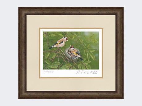 Goldfinch-at-Nest-Print-Small-Dark-Grey-Burr