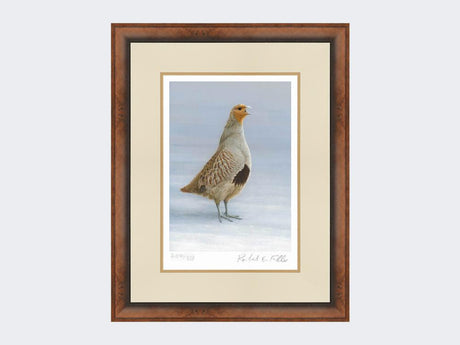 Grey-Partridge-Christmas-Calling-Print-Small-Walnut-Burr