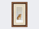 Hare-at-Peace-Print-Medium-Walnut-Burr