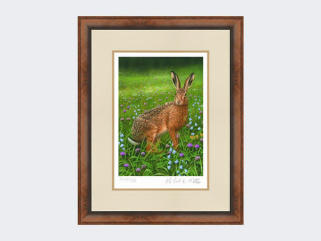 Hare-in-Wildflowers-Print-Small-Walnut-Burr