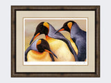 King-Penguins-on-Saunders-Island-Print-Medium-Dark-Grey-Burr