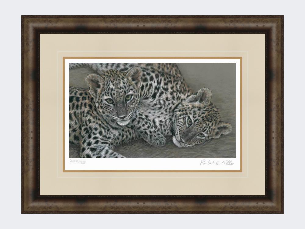 Leopard-Cubs-Limited-Edition-Print-Medium-Dark-Grey-Burr