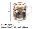 badger mug with text