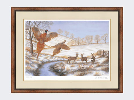 Pheasants-Flight-Print-Small-Walnut-Burr