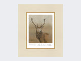 Red-Stag-of-Etive-Print-Mounted-Print-Only