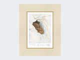 Snow-Hare-to-Go-Print-Mounted-Print-Only