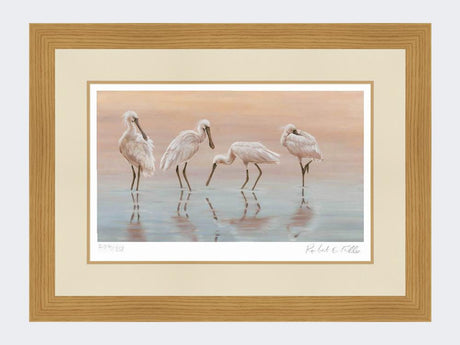 Spoonbills-Print-Light-Oak