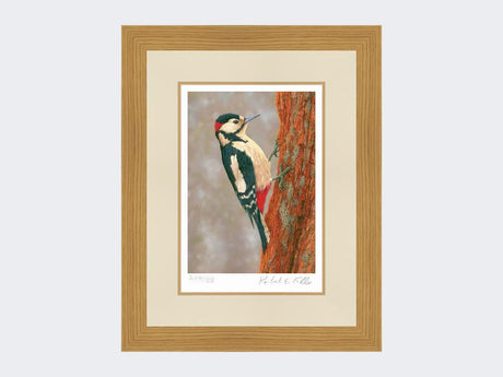 Woodpecker-at-Fotherdale-Print-Light-Oak