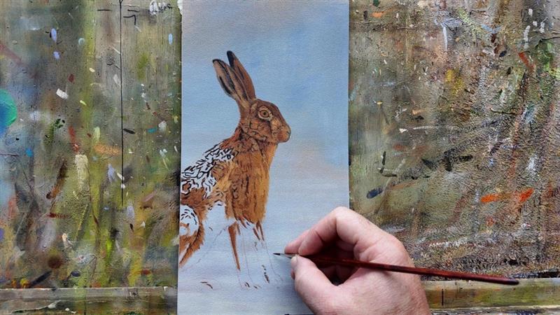 Study of a Hare | Original Painting